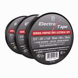 Black Electrical Tape, 3/4" x 66', 200 Rolls per Case redirect to product page